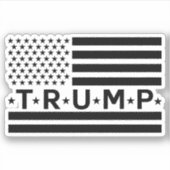 Donald Trump Flag 2024 bringt Amerika zurück Aufkleber (Vorderseite)