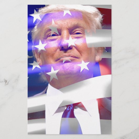 Donald Trump-Flagge Briefpapier (Vorderseite)