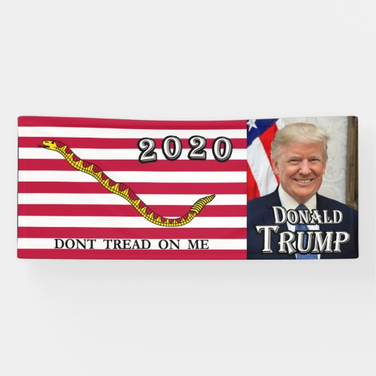Donald Trump - Flagge der Marine - Treten Sie mir Banner (Horizontal)