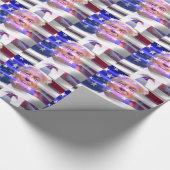 Donald Trump-Flagge Geschenkpapier (Ecke)