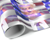 Donald Trump-Flagge Geschenkpapier (Rolleneckpunkt)