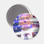 Donald Trump-Flagge Magnet (Vorderseite/Rückseite)