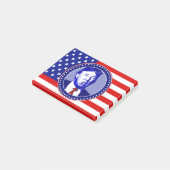 Donald Trump-Flagge Post-it Klebezettel (angewinkelt)
