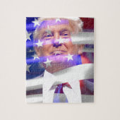 Donald Trump-Flagge Puzzle (Vertikal)
