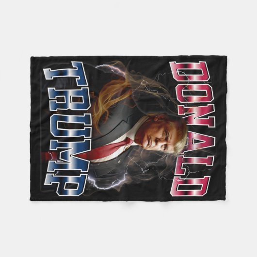 Donald Trump Fleecedecke (Vorderseite (Horizontal))