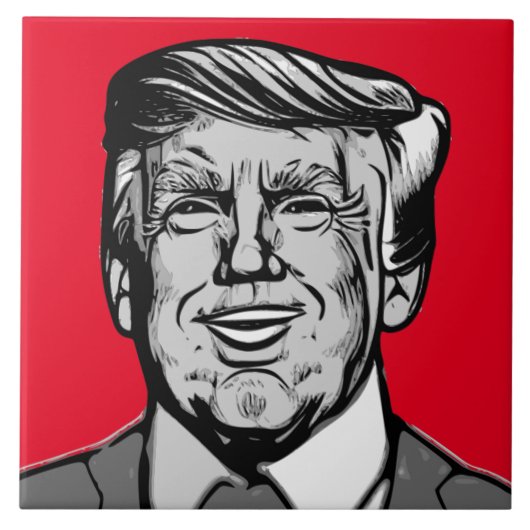 DONALD TRUMP FLIESE (Vorderseite)