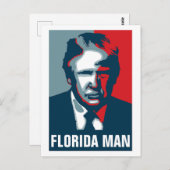 Donald Trump FLORIDA MAN Postkarte (Vorne/Hinten)