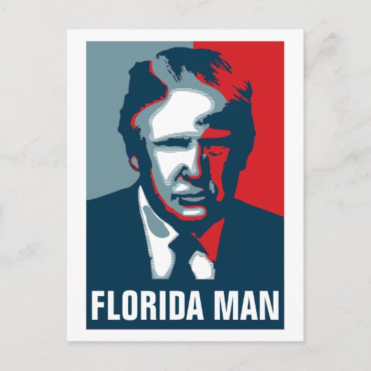 Donald Trump FLORIDA MAN Postkarte (Vorderseite)