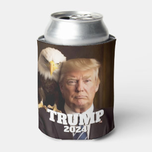 Donald Trump-Foto 2024 - Glatzenadler auf Schulter Dosenkühler