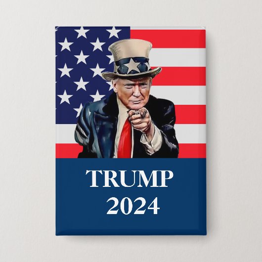 Donald Trump Foto Button (Vorderseite)