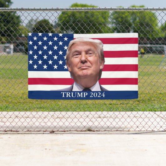 Donald Trump Foto - Präsident 2024 Banner (Insitu)