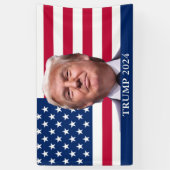 Donald Trump Foto - Präsident 2024 Banner (Vertikal)