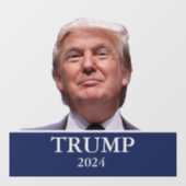 Donald Trump Foto Präsident 2024 Decal Fensteraufkleber (Blatt)
