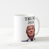 Donald Trump Foto Präsident 2024 Decal Kaffeetasse (VorderseiteRechts)
