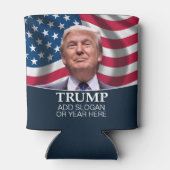 Donald Trump Foto - Präsident 2024 Dosenkühler (Rückseite)