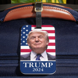Donald Trump Foto - Präsident 2024 Gepäckanhänger