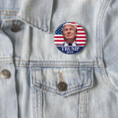 Donald Trump Foto - Präsident 2024 Pinback Button (Beispiel)