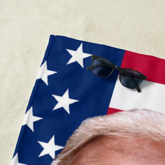 Donald Trump Foto - Präsident 2024 Strandtuch (Beispiel)