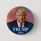 Donald Trump Foto - Präsident Button (Vorderseite)