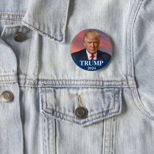 Donald Trump Foto - Präsident Button (Beispiel)