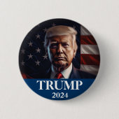 Donald Trump Foto - Präsident Button (Vorderseite)