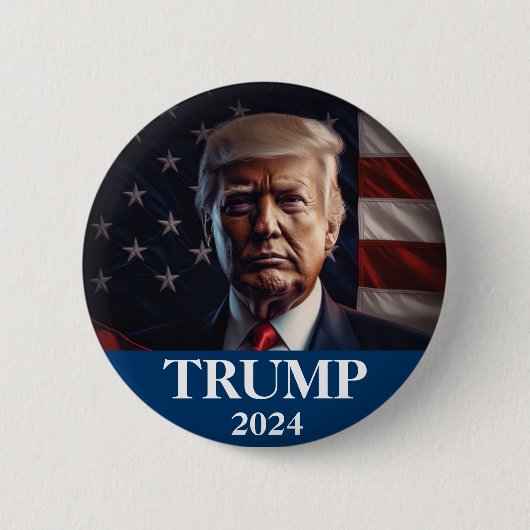 Donald Trump Foto - Präsident Button (Vorderseite)