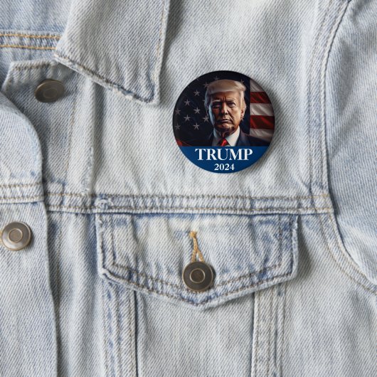 Donald Trump Foto - Präsident Button (Beispiel)