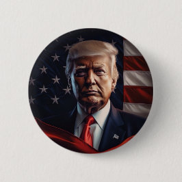 Donald Trump Foto - Präsident Button
