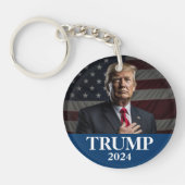 Donald Trump Foto - Präsident - genug gesagt Schlüsselanhänger (Vorderseite)