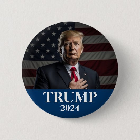 Donald Trump Foto - Präsident genug sagte Pinba Button (Vorderseite)