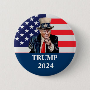 Donald Trump Foto - Präsident genug sagte Pinba Button