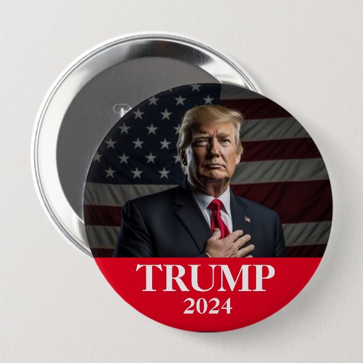 Donald Trump Foto - Präsident genug sagte Pinback Button (Vorne & Hinten)