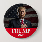 Donald Trump Foto - Präsident genug sagte Pinback Button (Vorderseite)