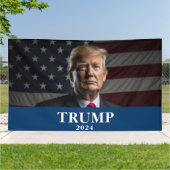 Donald Trump Foto - Trump 2024 Behalte Amerika gro Banner (Außenbereich)