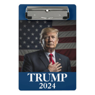 Donald Trump Foto - Trump 2024 Behalte Amerika gro Mini Klemmbrett