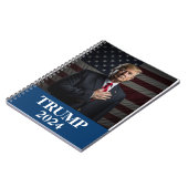 Donald Trump Foto - Trump 2024 Behalte Amerika gro Notizblock (Linke Seite)