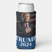 Donald Trump Foto - Trump 2024 Behalte Amerika gro Selters Dosenkühler (Seltzer Vorderseite)