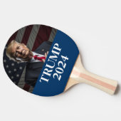 Donald Trump Foto - Trump 2024 Behalte Amerika gro Tischtennis Schläger (Seitenansicht)