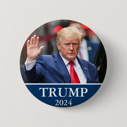 Donald Trump Foto - Trump 2024 Button (Vorderseite)