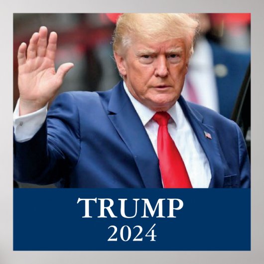 Donald Trump Foto - Trump 2024 Poster (Vorne)