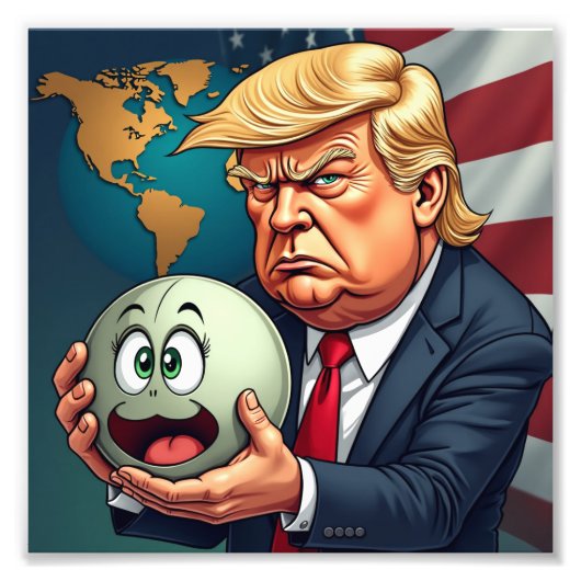 Donald Trump Fotodruck (Vorne)