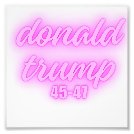 Donald Trump Fotodruck (Vorne)