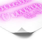 Donald Trump Fotodruck (Ecke)