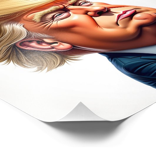 Donald Trump Fotodruck (Ecke)