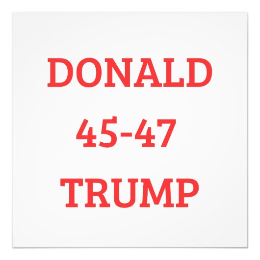 Donald Trump Fotodruck (Vorne)