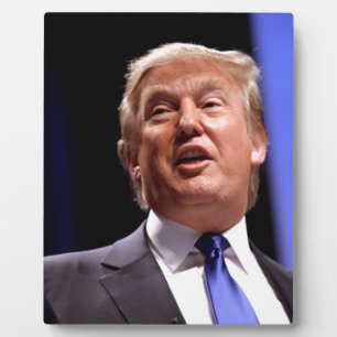 Donald Trump Fotoplatte