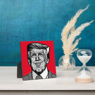 DONALD TRUMP FOTOPLATTE