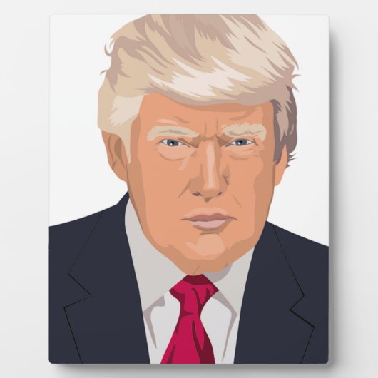 DONALD TRUMP FOTOPLATTE (Vorderseite)