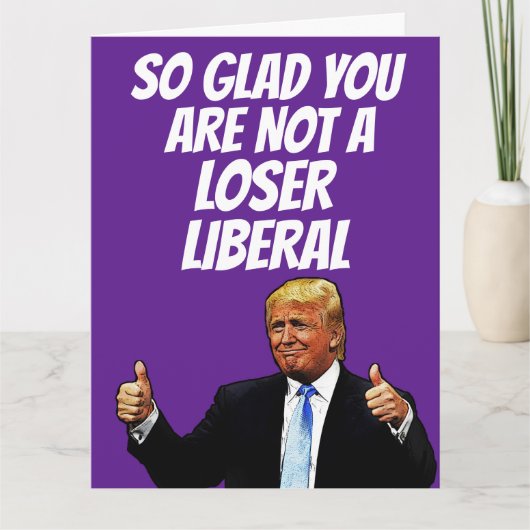 DONALD TRUMP FUNNY BIG BIRTHDAY CARD KARTE (Vorderseite)