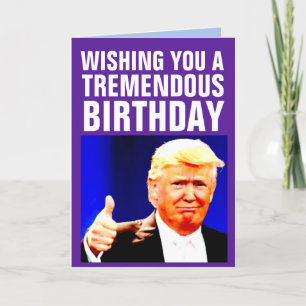 DONALD TRUMP FUNNY BIRTHDAY GREETING CARDS FEIERTAGSKARTE